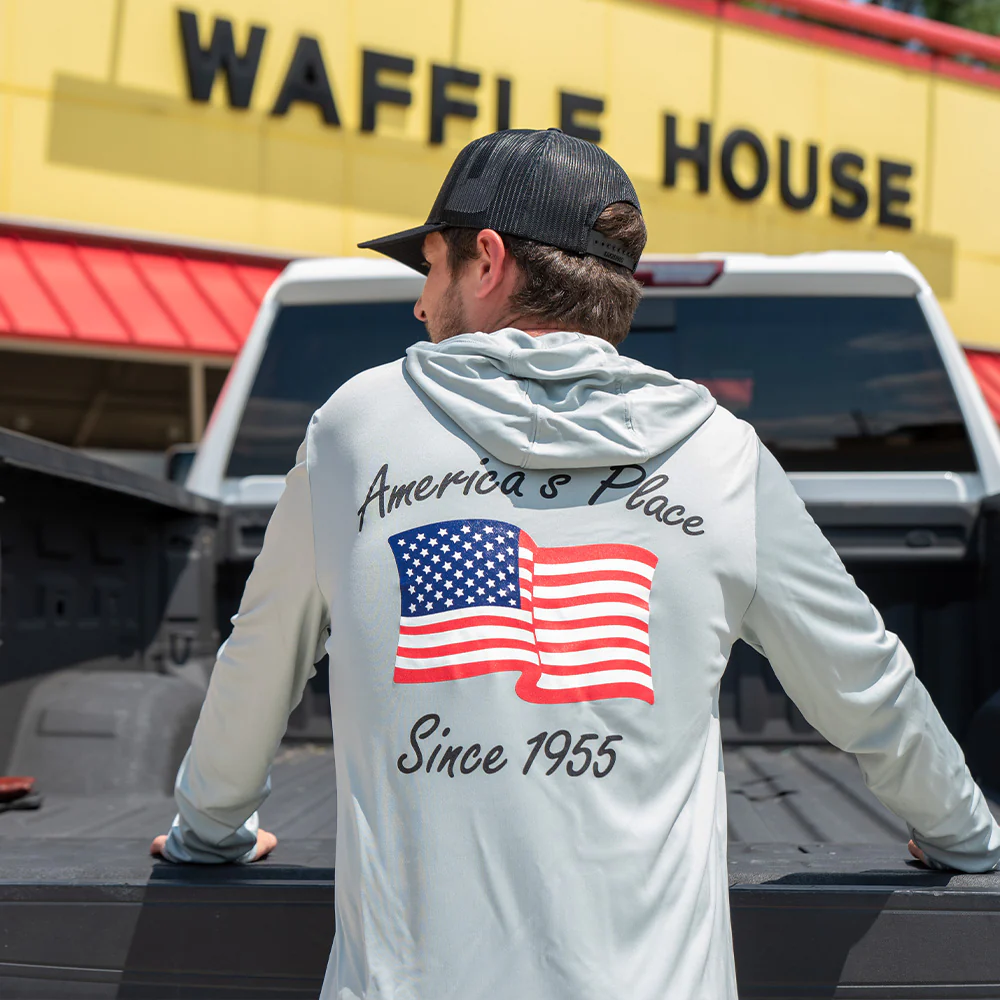 Waffle House Adult Hooded Tee - Image 3