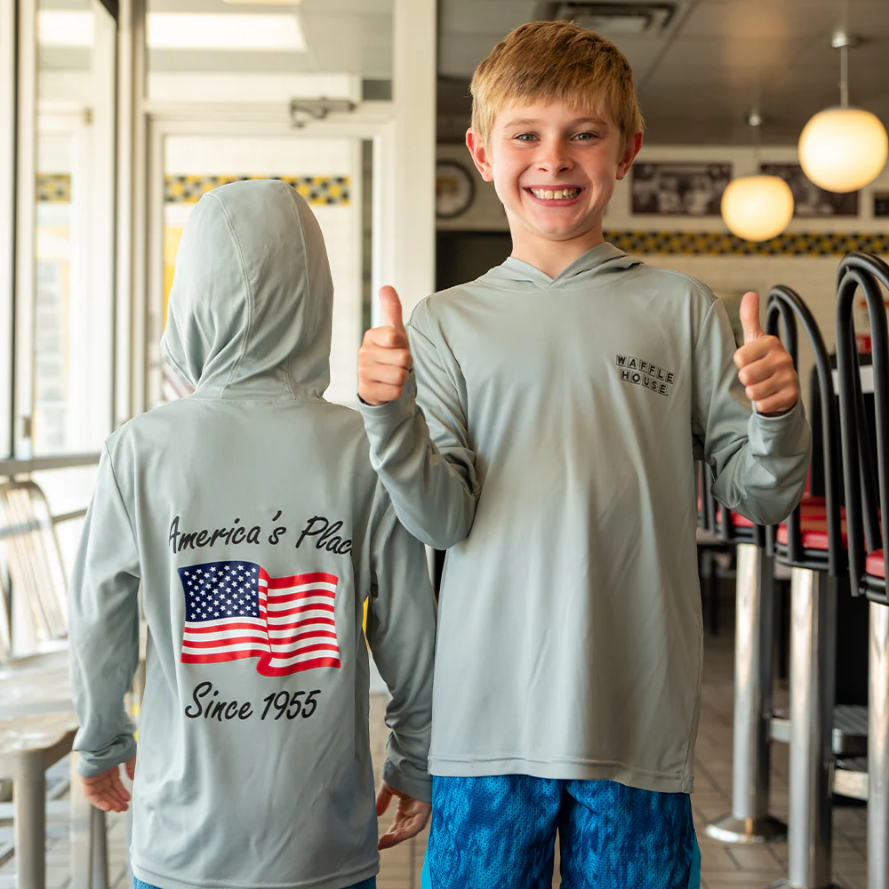 Waffle House Youth Hooded Tee - Image 4
