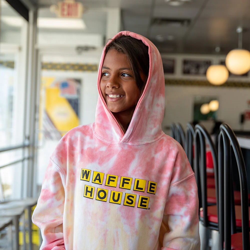 Waffle House Youth Tie-Dye Hoodie - Image 3