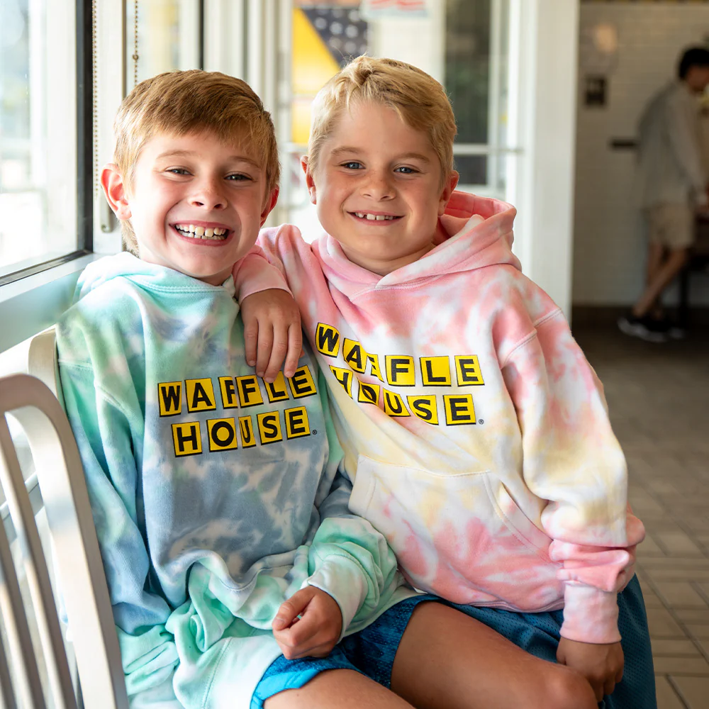 Waffle House Youth Tie-Dye Hoodie - Image 5